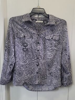 Studio Works Petite XL Paisley Blouse